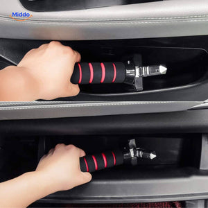 marteau de sécurité noir et bleu pour vitres de voiture, outil d'évacuation d'urgence