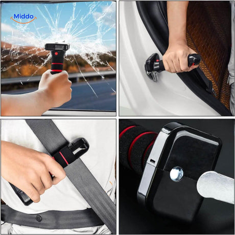 marteau de sécurité compact pour voyager sereinement, indispensable dans chaque véhicule