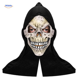 masque crâne sinistre halloween, design horrifique très réaliste