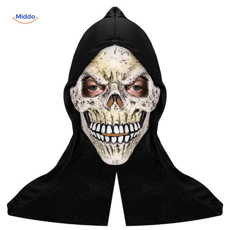 masque crâne sinistre halloween, design horrifique très réaliste