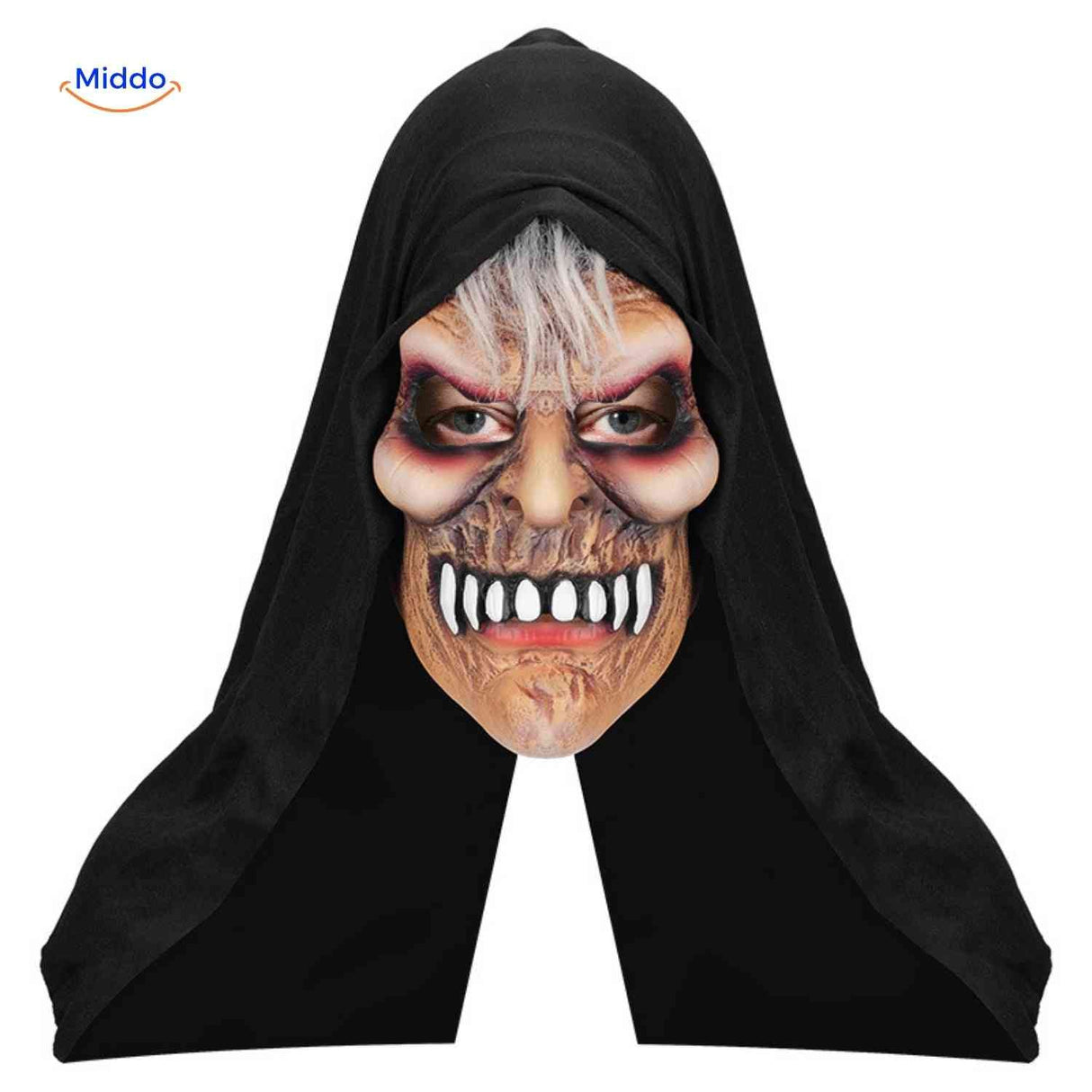 masque d'horreur halloween avec sourire sinistre effrayant