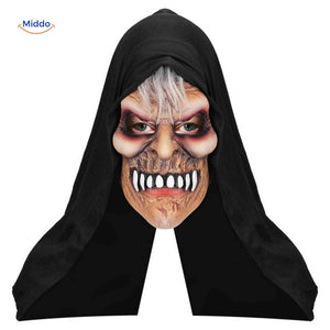 masque d'horreur halloween avec sourire sinistre effrayant