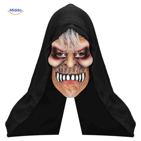 masque d'horreur halloween avec sourire sinistre effrayant
