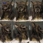 masque loup réaliste en latex vu sous plusieurs angles pour halloween