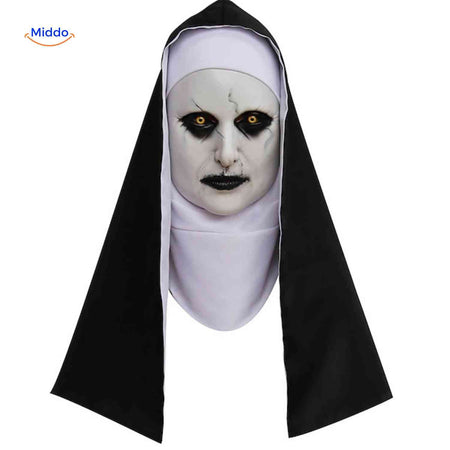 masque de nonne réaliste avec look horreur saisissant parfait pour halloween