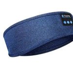 masque de sommeil bluetooth coloris bleu pour écouter de la musique en dormant
