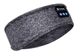 masque de sommeil bluetooth gris en tissu lavable avec commandes audio accessibles