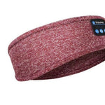 masque de sommeil bluetooth coloris rose avec haut-parleurs intégrés et ajustement confortable