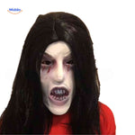masque vampire pâle et effrayant avec yeux ensanglantés pour déguisement halloween