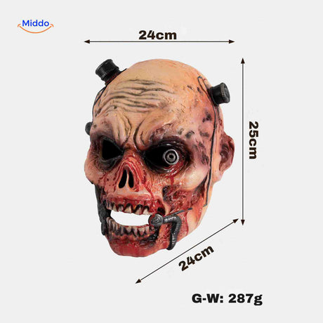masque zombie effrayant et réaliste en latex pour halloween et cosplay horreur