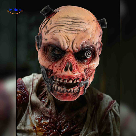 masque zombie terrifiant en latex pour halloween et soirée d'horreur