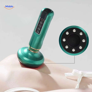 masseur cupping à rouleau avec têtes en métal pour un soin corporel en profondeur