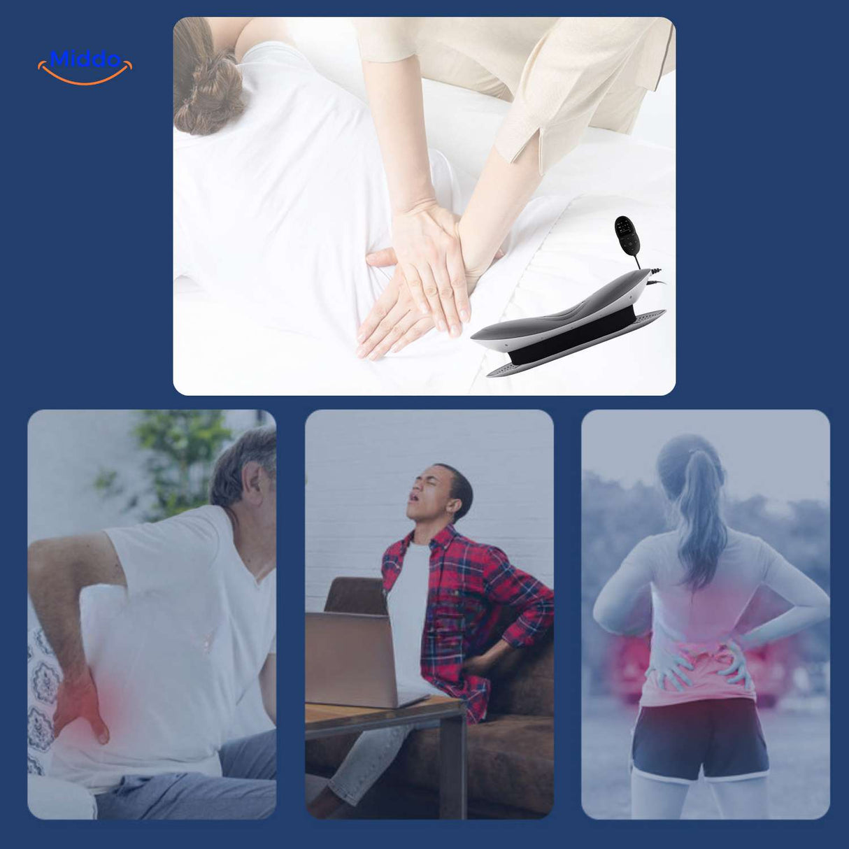 masseur dos idéal pour les douleurs lombaires et une utilisation confortable à la maison