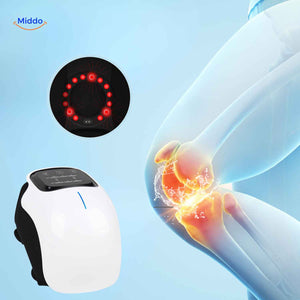 masseur genou intelligent avec affichage LED et indicateur de batterie pour un suivi en temps reel