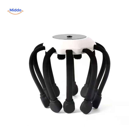masseur de tête portable en coloris noir, vue d'ensemble du produit