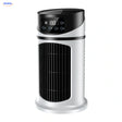 BreezeMist ventilateur USB de table avec brumisation: modèle blanc et noir sur fond blanc.