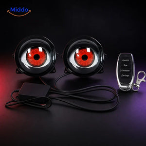 NightStare décoration LED pour optiques de phare: modules bombés avec télécommande à plusieurs boutons.