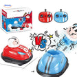 mini karts rc drift duo pour enfants en pleine course, vue d'ensemble du set double