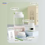 mixeur portable avec toutes ses pièces et accessoires inclus dans le kit