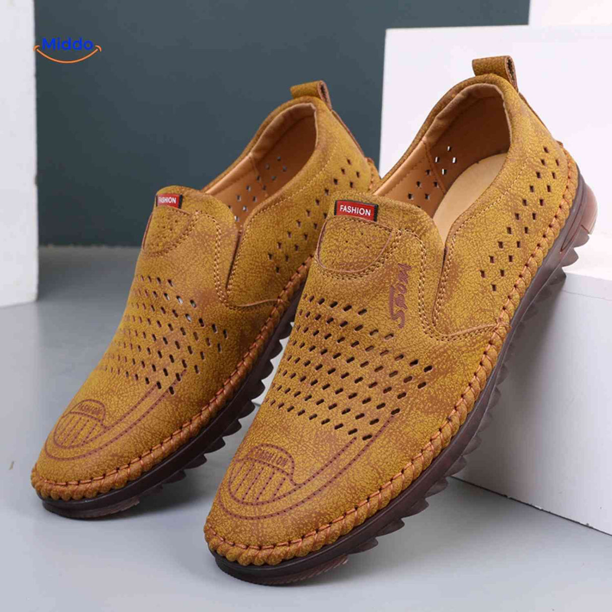 mocassins marron respirants pour homme, légèreté et confort en chaussures d'été