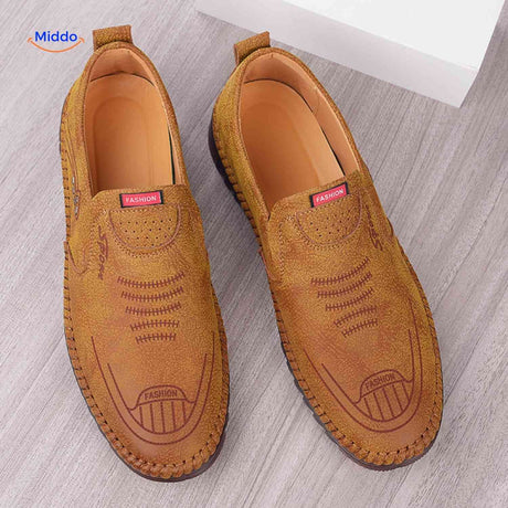mocassins marron tendance pour homme, look casual et confort au quotidien