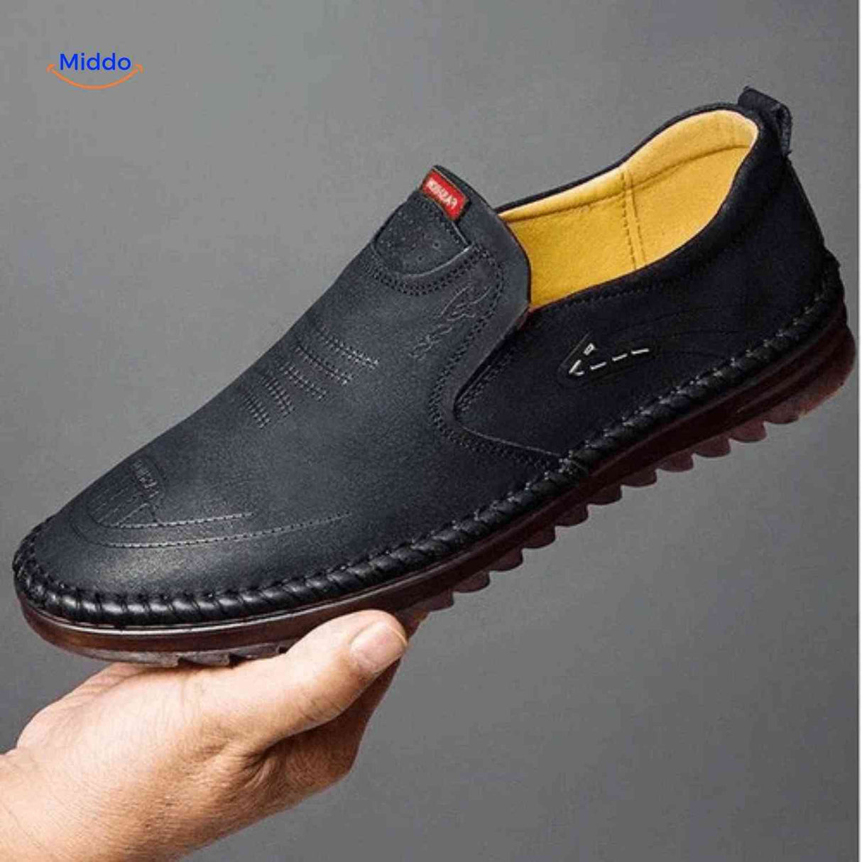 mocassins slip-on noirs pour homme, ultra-légers et confortables au quotidien