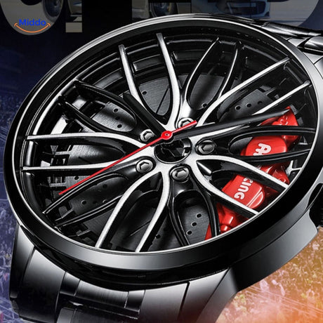 montre automatique au design industriel avec cadran précis et finition soignée