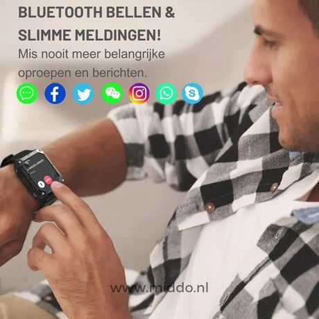 montre connectée incassable avec appels Bluetooth et notifications intelligentes intégrés