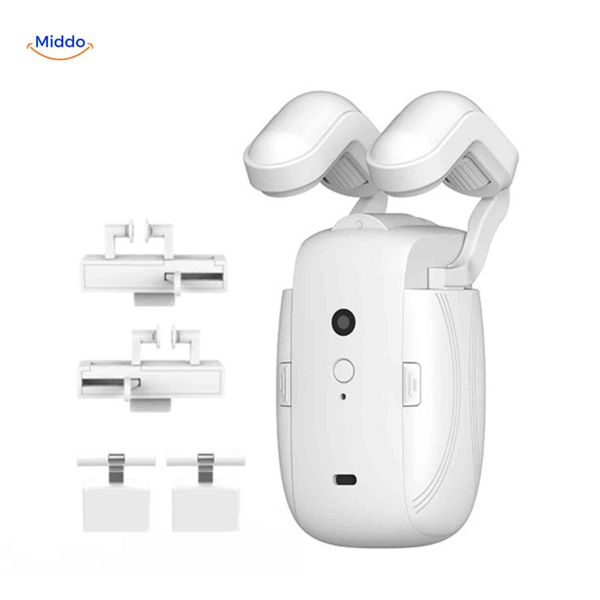 moteur de rideau intelligent avec adaptateurs pour rails universels