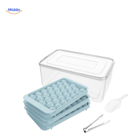 set de moules à glace ronds frostsphere 33 grilles en coloris bleu