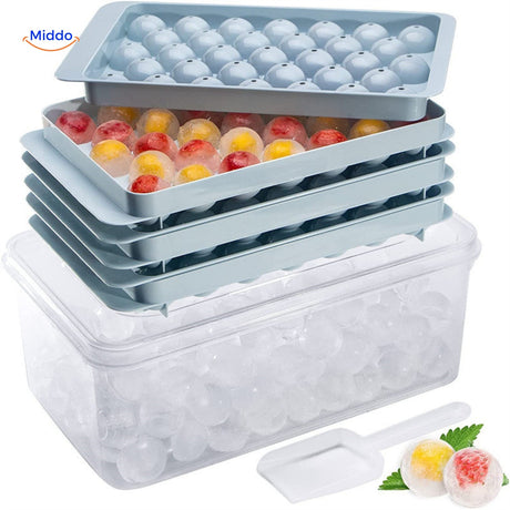 ensemble de moules à glace ronds frostsphere avec 33 grilles pour boissons parfaites