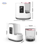 nettoyeur pinceaux maquillage au design compact et moderne avec panneau d'affichage numerique
