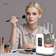 nettoyeur electrique de pinceaux maquillage avec deux minuteries et cinq modes de nettoyage