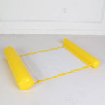 Opblaasbare water hangmat in gele kleur