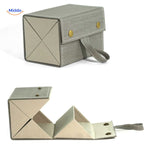 optigarde brillenkoker houtnerf grijs 4 vaks reisdoos voor brillen www.middo.nl