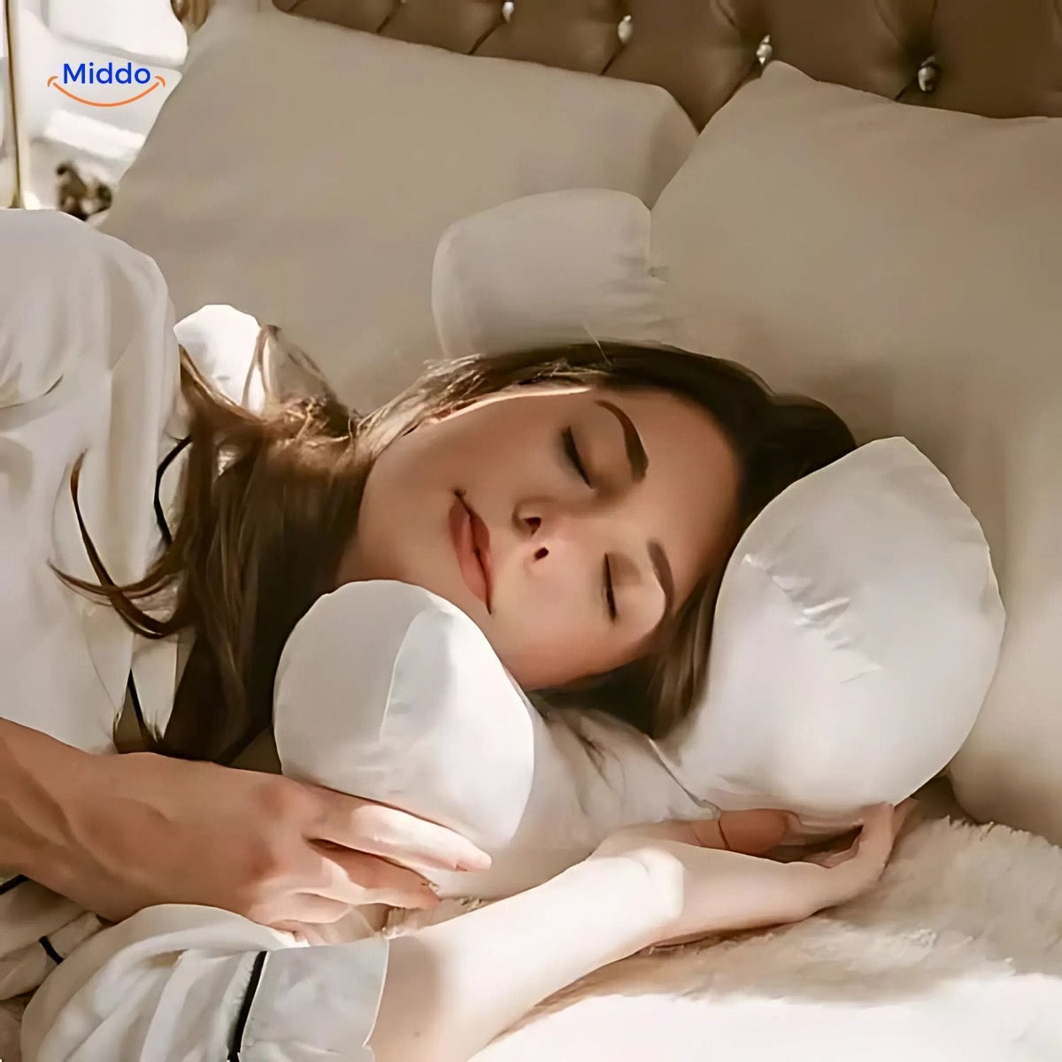 oreiller anti-rides en satin doux pour un sommeil réparateur et une peau éclatante