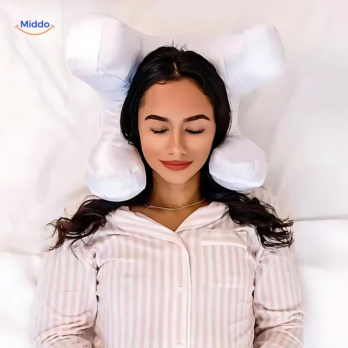 oreiller anti-rides en situation de détente, idéal pour un sommeil de beauté réparateur