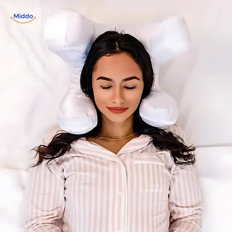 oreiller anti-rides en situation de détente, idéal pour un sommeil de beauté réparateur