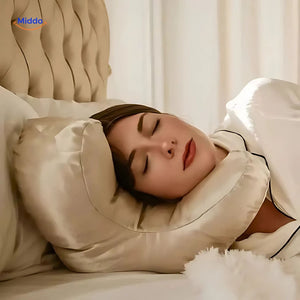 oreiller anti-rides conçu pour les dormeurs sur le dos, maintien cervical doux et confortable