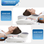 oreiller cervical multifonction adapté à plusieurs positions de sommeil pour un soutien optimal