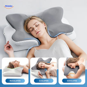 oreiller ergonomique offrant un soutien confortable du cou et de la nuque toute la nuit