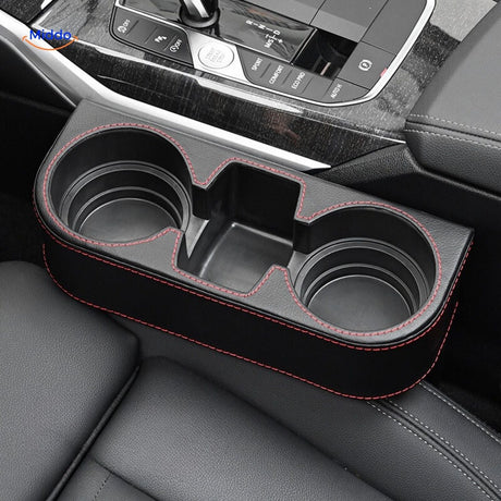 organisateur de siège auto avec finition fibre de carbone, rangement compact et élégant