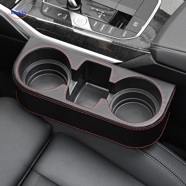 organisateur de siège auto avec finition fibre de carbone, rangement compact et élégant