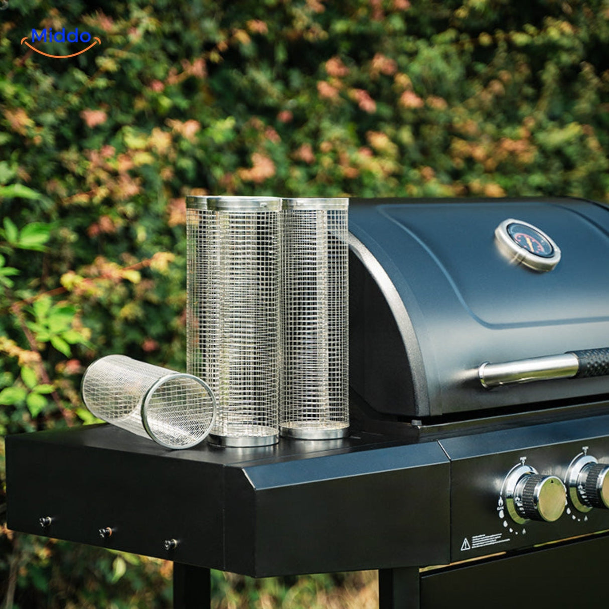paniers grill empilés en acier inoxydable durable, passent au lave-vaisselle