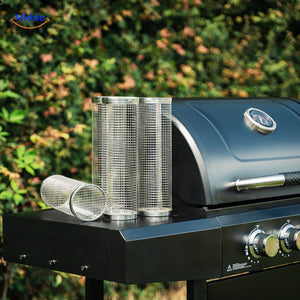 paniers grill empilés en acier inoxydable durable, passent au lave-vaisselle