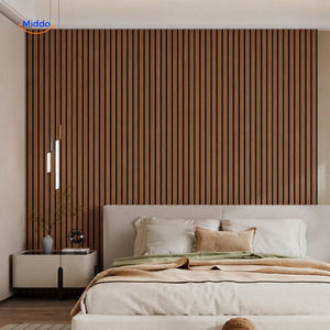 Woodline™ Panneaux muraux | effet 3D, texture bois, autocollants