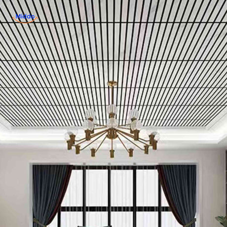 salon moderne décoré avec des panneaux muraux effet bois lamelles apportant chaleur et caractère
