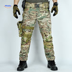 pantalon tactique camouflage multipoches, idéal pour la randonnée et les activités outdoor
