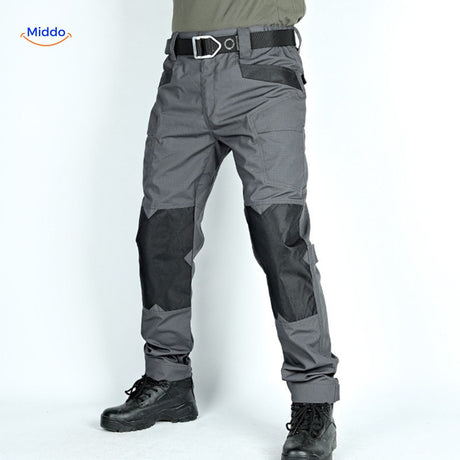 pantalon tactique gris résistant, tissu durable pour une utilisation quotidienne ou sportive