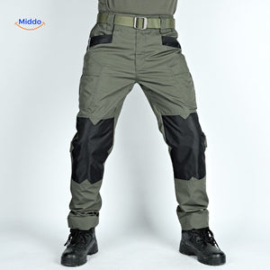pantalon tactique vert militaire, coloris kaki robuste pour l'outdoor et l'aventure